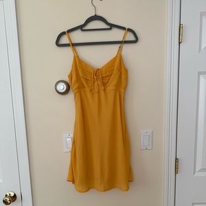 Yellow Tie-Front Sundress